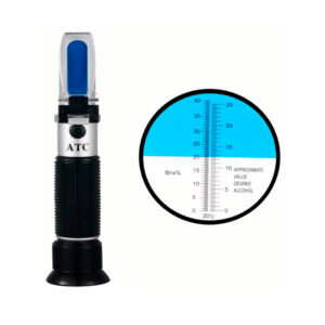 Refractómetro 0-25% alcohol y 0-40 %