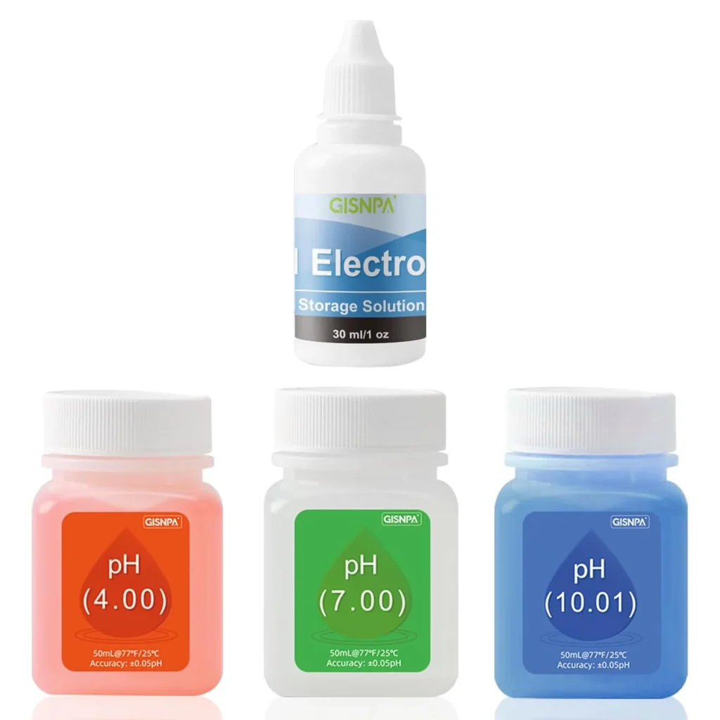 kit de calibración para medidor de pH con soluciones tampón