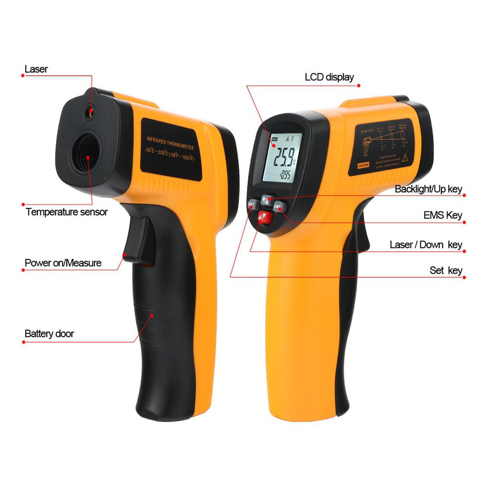 termómetro láser infrarrojo para industria CHEMING
