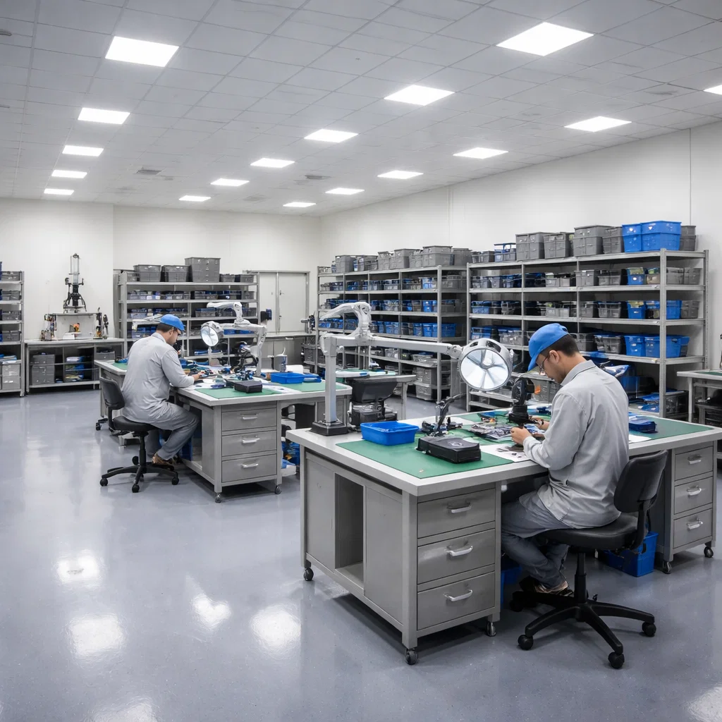 iluminación para áreas de inspección 750 a 1000 lux
