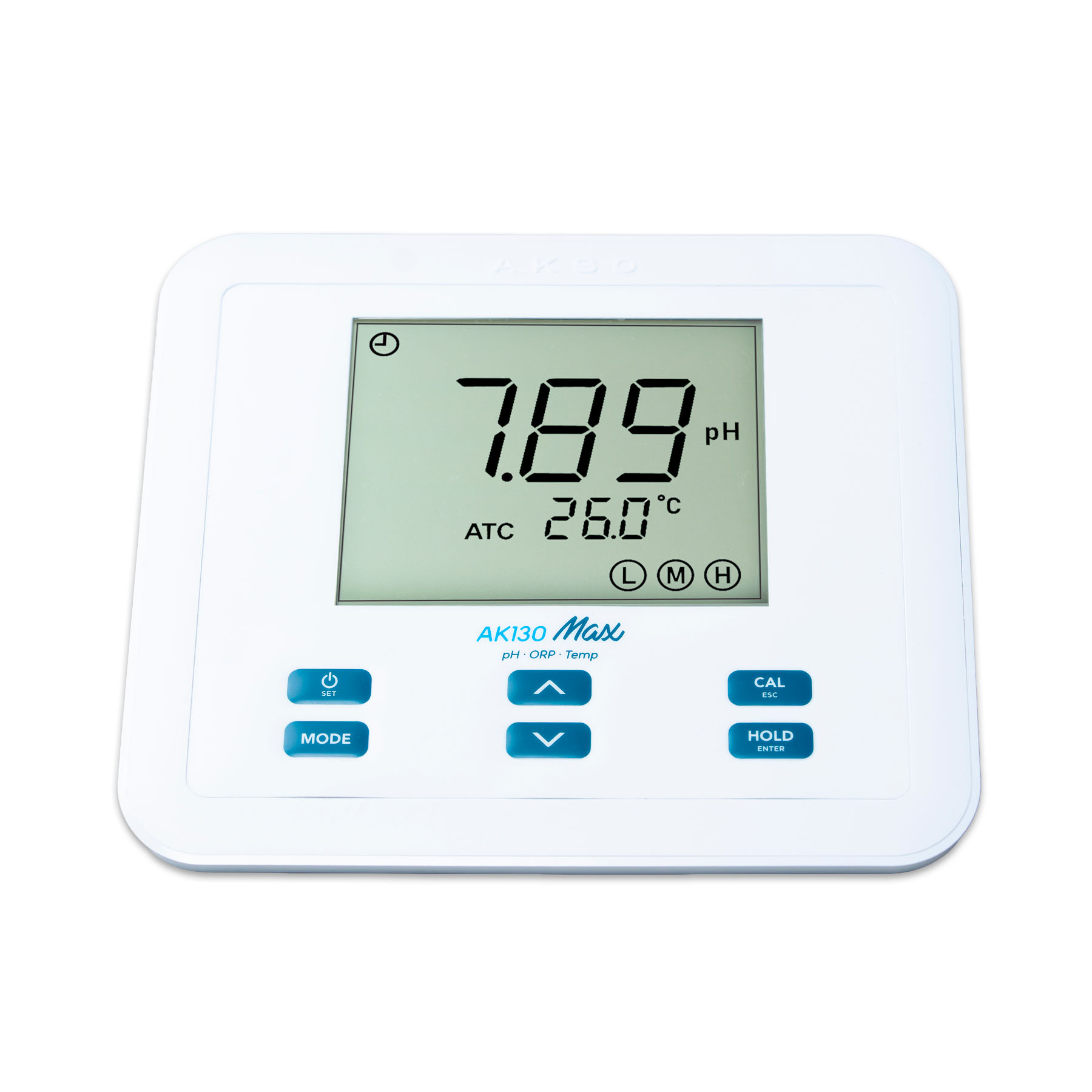 medidor de pH de mesa AKSO AK130 con electrodo y soporte