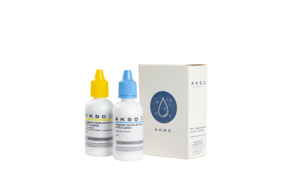 envase de reactivo líquido para cloro libre AK4003