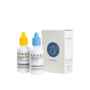 envase de reactivo líquido para cloro libre AK4003
