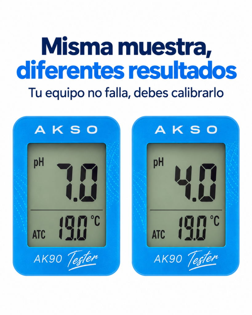 lecturas inestables de pH por sensor desgastado